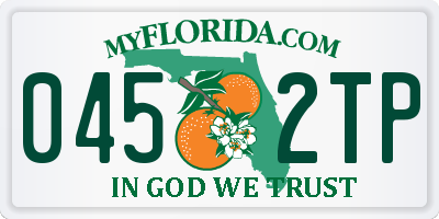 FL license plate 0452TP