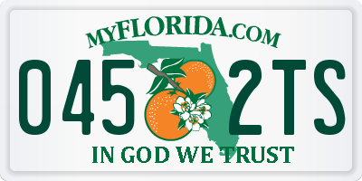 FL license plate 0452TS