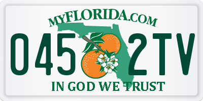 FL license plate 0452TV
