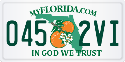 FL license plate 0452VI