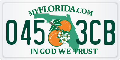 FL license plate 0453CB