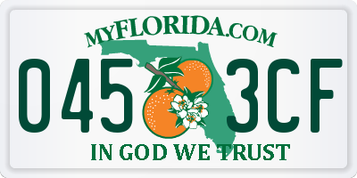 FL license plate 0453CF