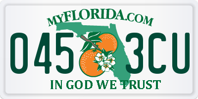 FL license plate 0453CU