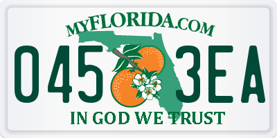 FL license plate 0453EA