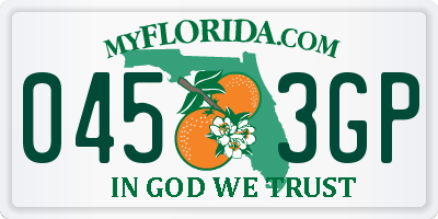 FL license plate 0453GP