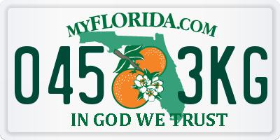 FL license plate 0453KG