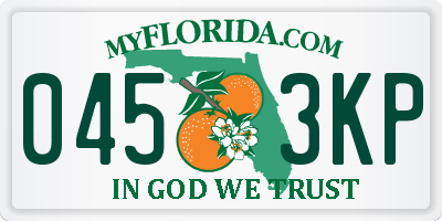 FL license plate 0453KP