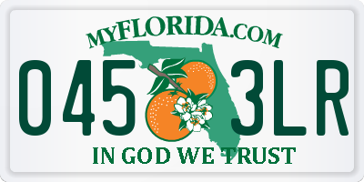FL license plate 0453LR