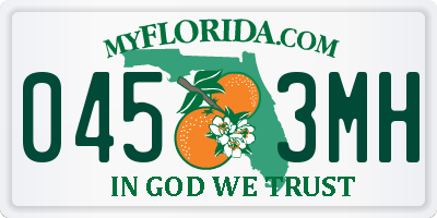 FL license plate 0453MH