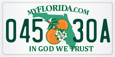 FL license plate 0453OA