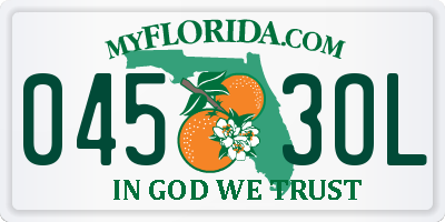 FL license plate 0453OL