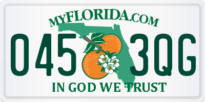FL license plate 0453QG