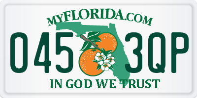 FL license plate 0453QP