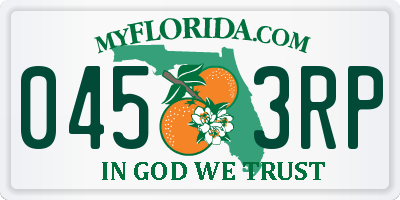 FL license plate 0453RP