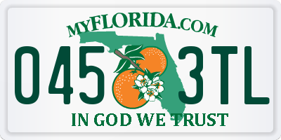 FL license plate 0453TL