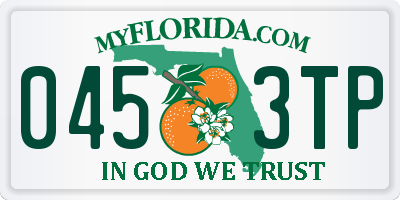FL license plate 0453TP