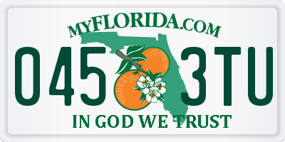 FL license plate 0453TU