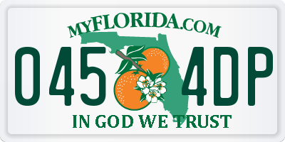 FL license plate 0454DP