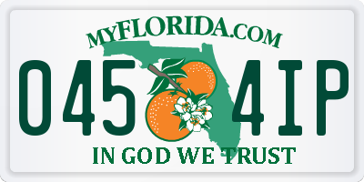 FL license plate 0454IP