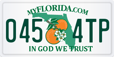 FL license plate 0454TP