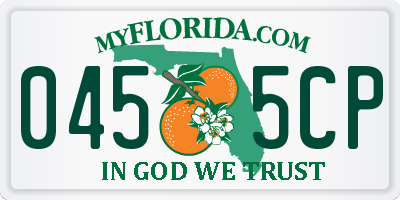 FL license plate 0455CP