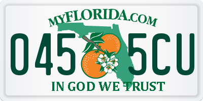 FL license plate 0455CU