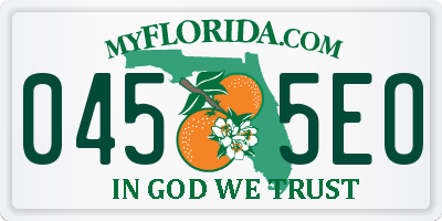 FL license plate 0455EO