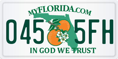 FL license plate 0455FH