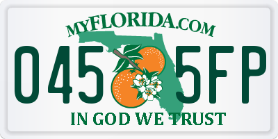 FL license plate 0455FP