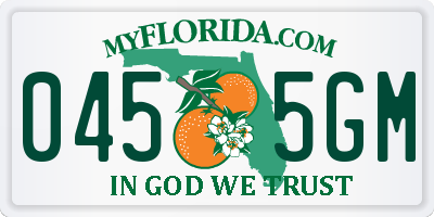 FL license plate 0455GM