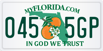 FL license plate 0455GP