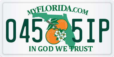 FL license plate 0455IP