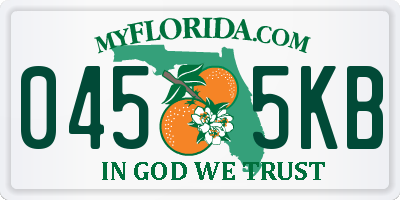 FL license plate 0455KB