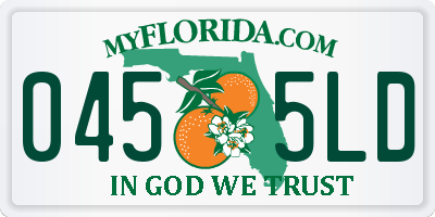 FL license plate 0455LD