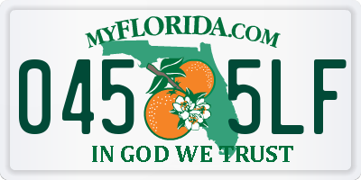 FL license plate 0455LF