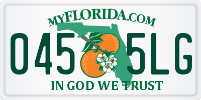FL license plate 0455LG