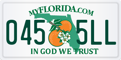 FL license plate 0455LL