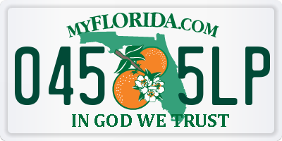 FL license plate 0455LP