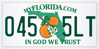 FL license plate 0455LT