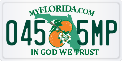 FL license plate 0455MP