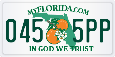 FL license plate 0455PP