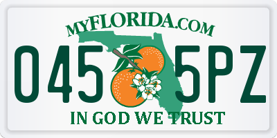 FL license plate 0455PZ
