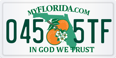 FL license plate 0455TF