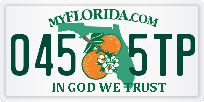 FL license plate 0455TP