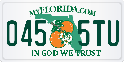 FL license plate 0455TU