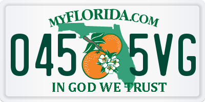 FL license plate 0455VG