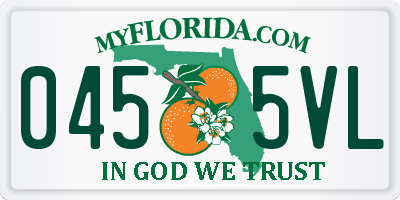 FL license plate 0455VL