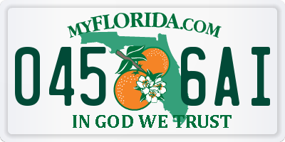 FL license plate 0456AI