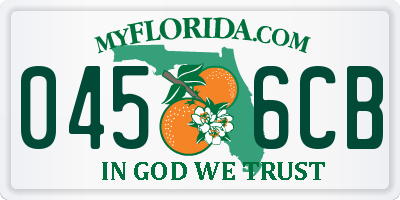 FL license plate 0456CB