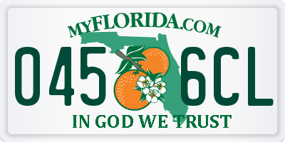 FL license plate 0456CL